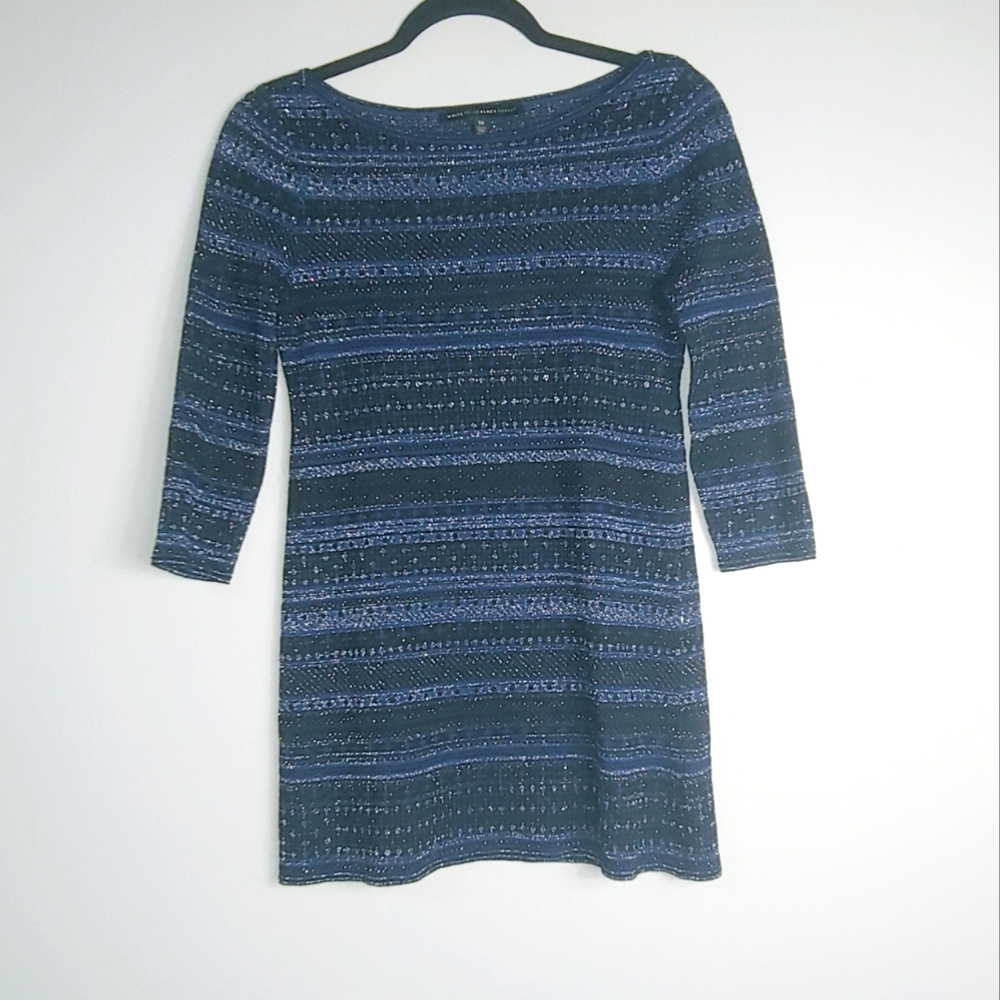 XS White House Black Market Knit Stretch Shimmer Tunic